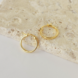 Classic Hoop Earrings in Gold