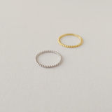 Beaded Stacking Ring in Gold