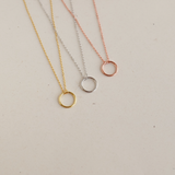 Circle Necklace in Gold