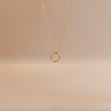 Circle Necklace in Gold